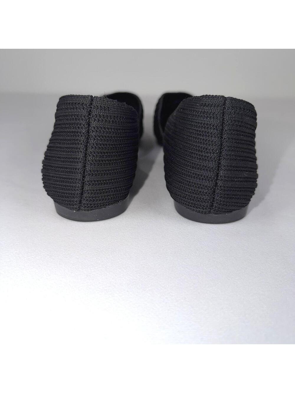 Frank Mully Pointed Toe Black d’Orsay Flats - 9.5 - Picture 5 of 7